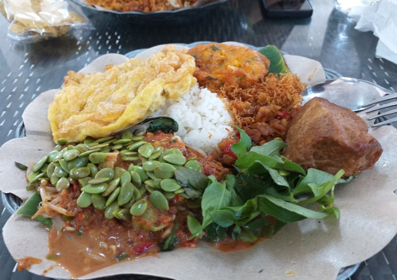 nasi pecel bu pri