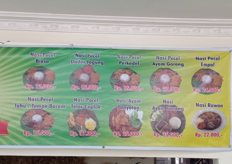 nasi pecel bu pri