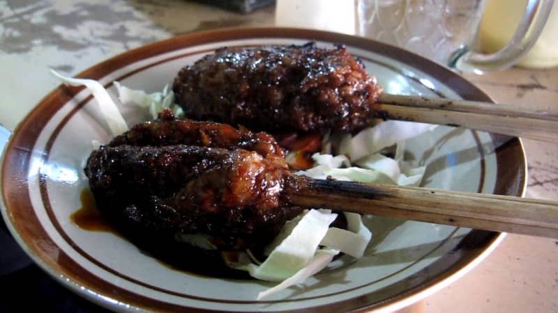 sate buntel kambing bu hj bejo