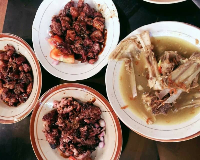 sate buntel kambing bu hj bejo