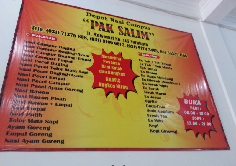 nasi campur pak salim