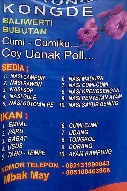 Warung kongde surabaya