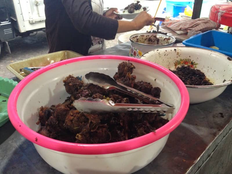 nasi bebek hitam pak sayeki