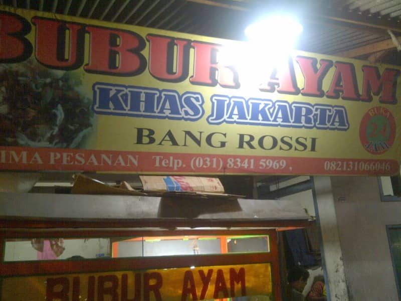 bubur ayam bang rossi