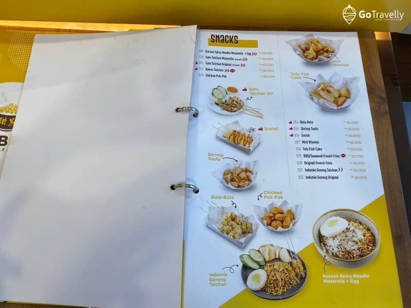 pilihan menu dan harga di zeri bowl merr