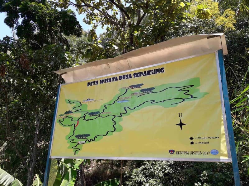 peta desa wisata sepakung