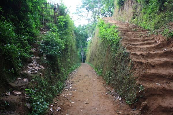 jalan menuju air terjun grenjengan