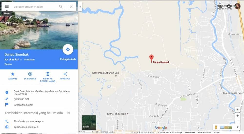 Danau Siombak dari Medan “Danau Sunyi”