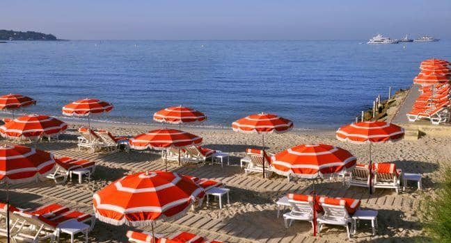 juan les pins beach